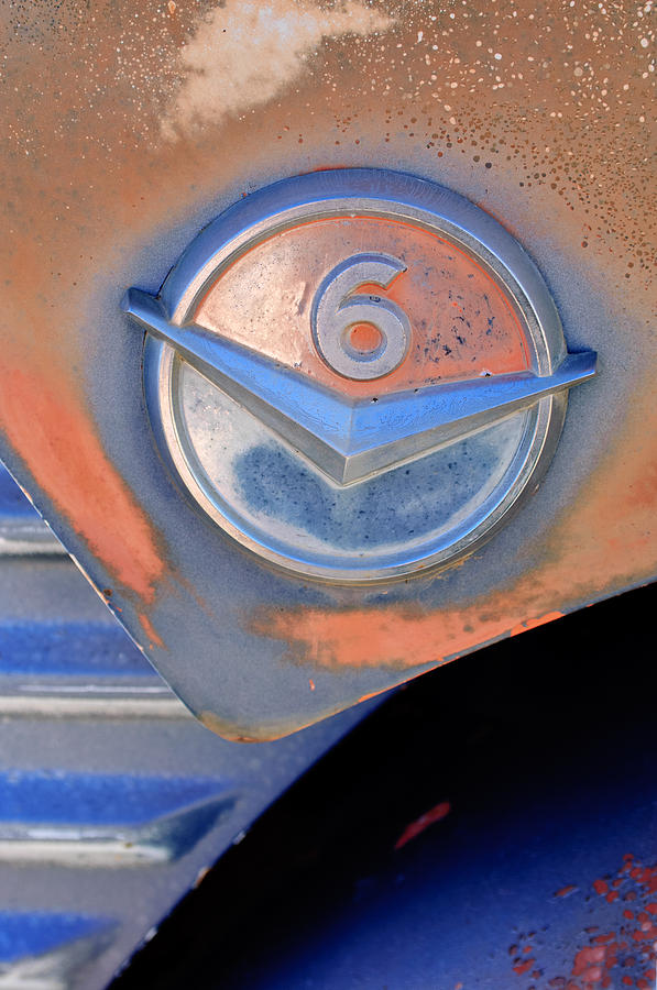 GMC 4000 V6 Pickup Truck Emblem Photograph by Jill Reger