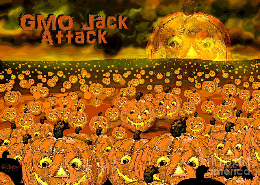 GMO Jack Attack Digital Art by Carol Jacobs