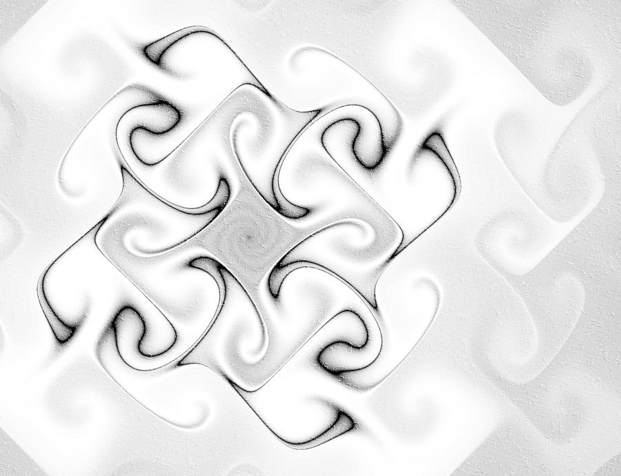 Gnarly Snowflake Digital Art by Kiki Art