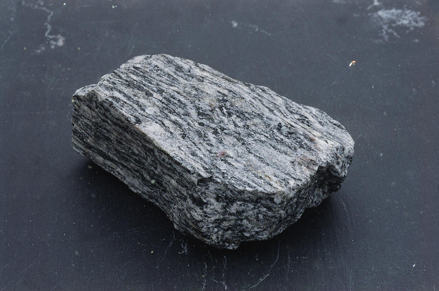 Gneiss, A Metamorphic Rock Photograph by Andrew J. Martinez