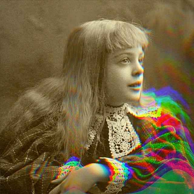 Victorian Photograph - Go Ask Alice. #glitche #glitcheapp by Mary Welsch