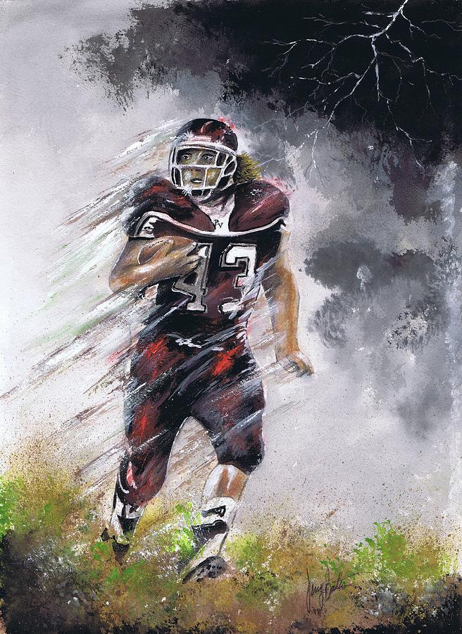 Football Painting - Go Cody by Jerry Bates