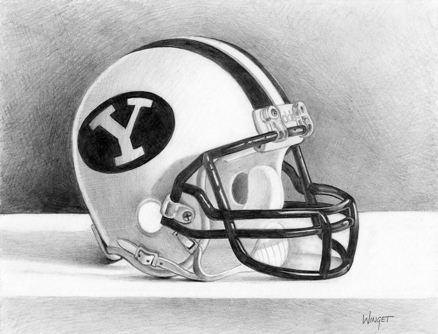 Sports Drawing - Go Cougars by Brian Winget