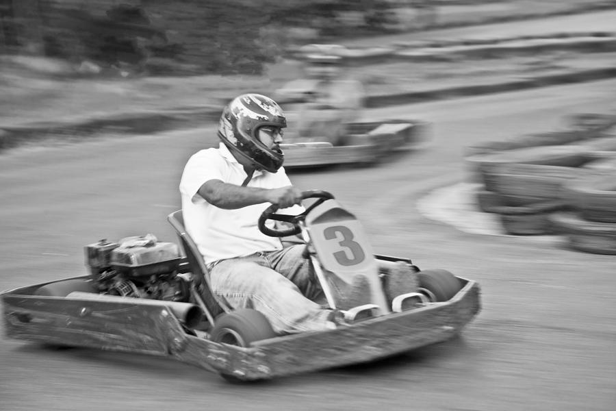 Bend Photograph - Go Kart left hand bend by Kantilal Patel