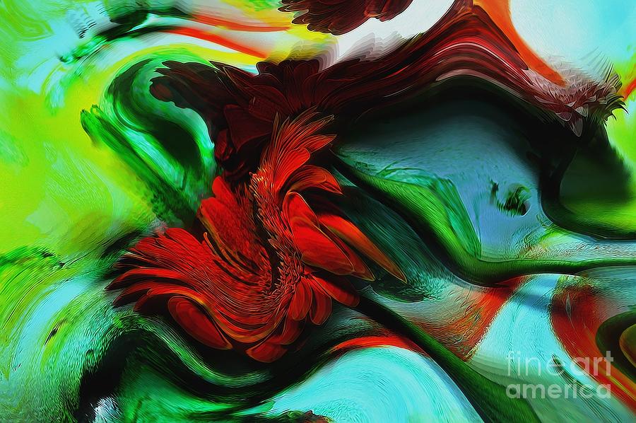 Flower Photograph - Go With The Flow Abstract by Liane Wright