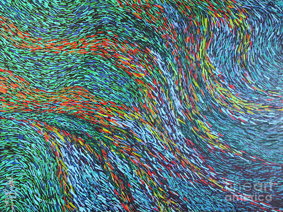 Go With The Flow Painting by Stefan Duncan