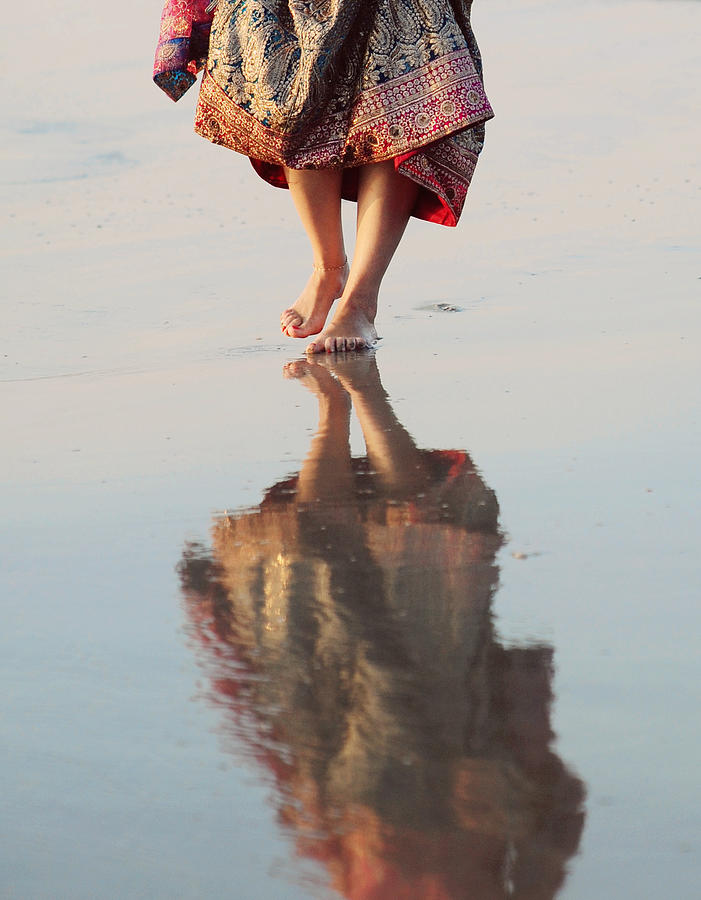 Beach Photograph - Goa Reflections  by Jenny Rainbow