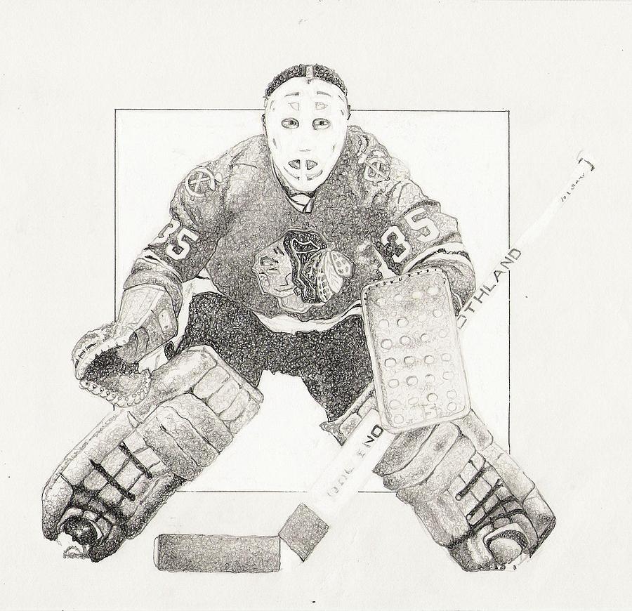 Goalie Glare Drawing by Paul Smutylo | Fine Art America