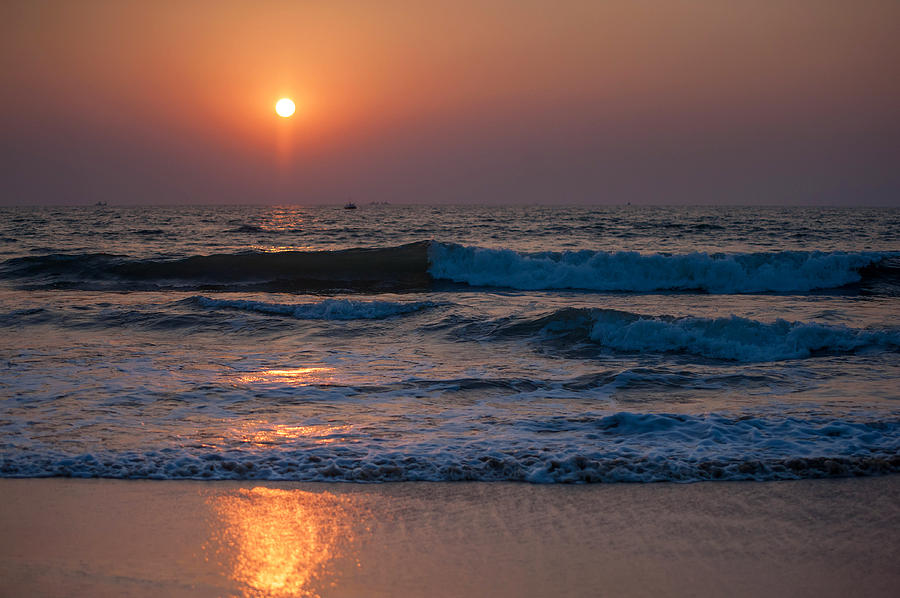 Goan Sunset 1. India Photograph by Jenny Rainbow