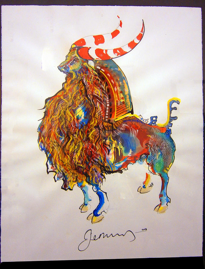 Goat Painting by Alptekin GORUNUS