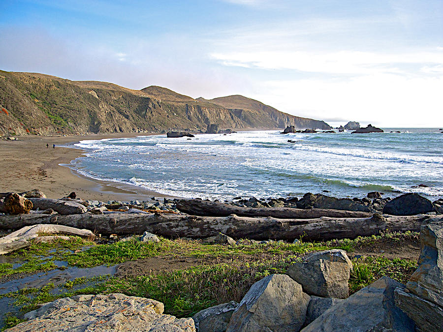 Goat Rock State Beach on the Pacific Ocean Near Outlet of Russian River ,California  Photograph by Ruth Hager