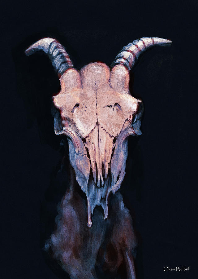 Goat Skull Digital Art by Okan Bulbul - Pixels