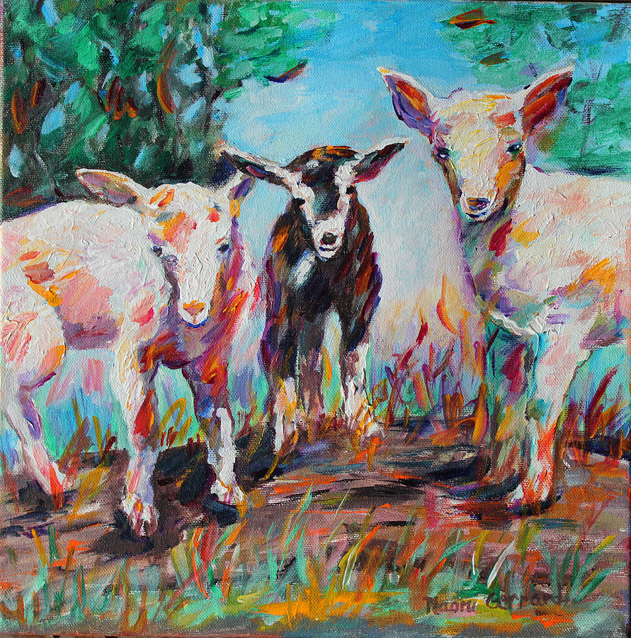 Goat Wisdom Painting by Naomi Gerrard