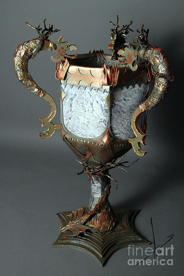 Triwizard Cup Goblet of Fire Sculpture by Afrodita Ellerman