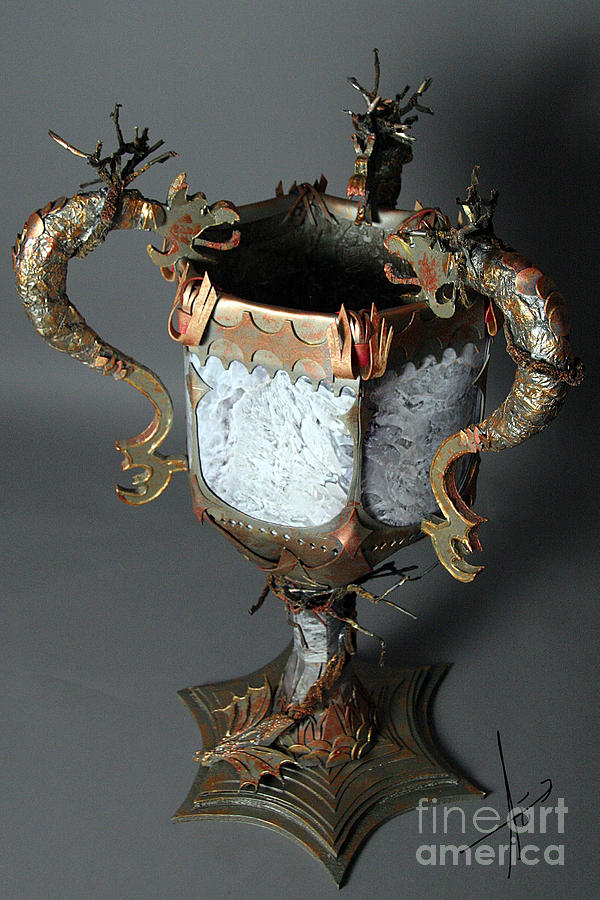 Goblet of Fire 2 Sculpture by Afrodita Ellerman