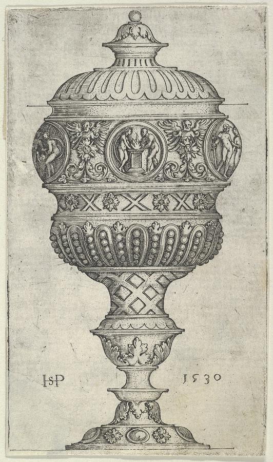Goblet With Round Medallions Drawing by Sebald Beham Fine Art America