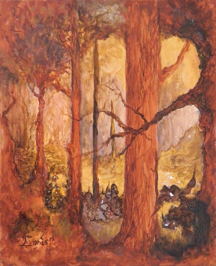 Goblins Glen Painting by Christophe Ennis