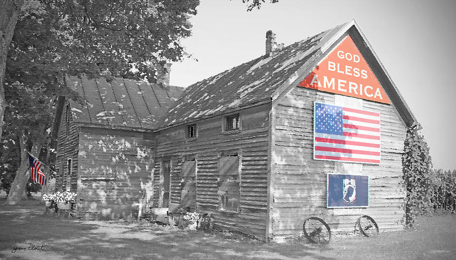 Landscape Photograph - God Bless America-A by Jean Plout
