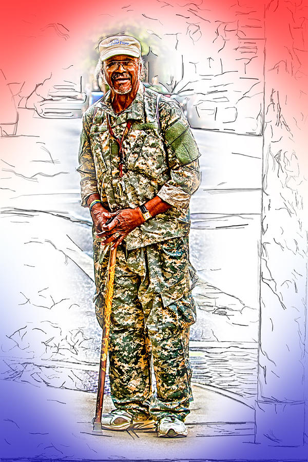 God Bless Our Veterans Photograph by John Haldane