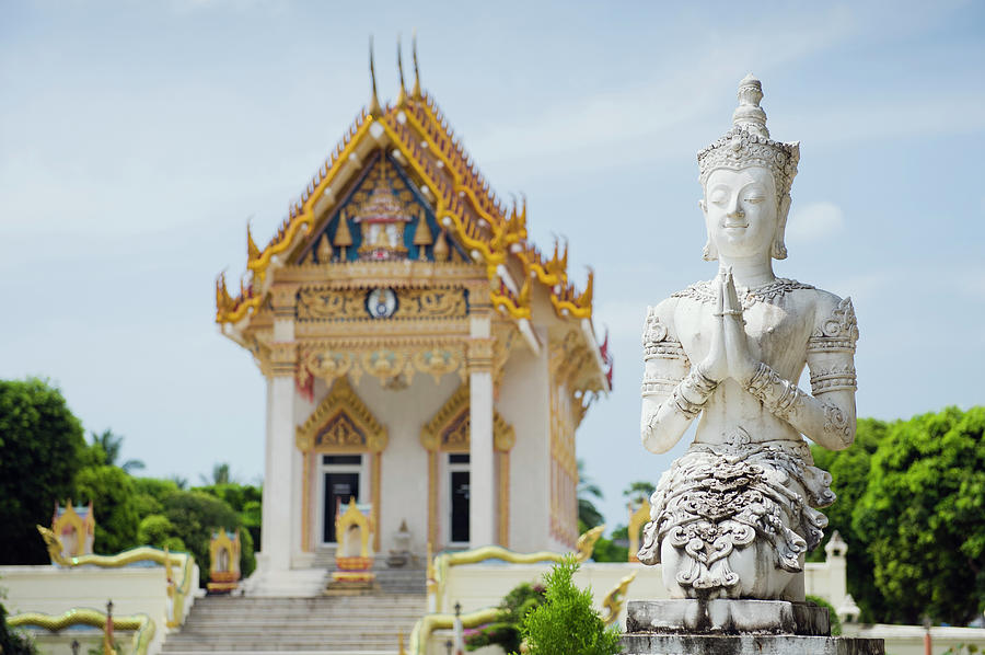 God Figure In Front Of Wat Khunaram Photograph by Otto Stadler
