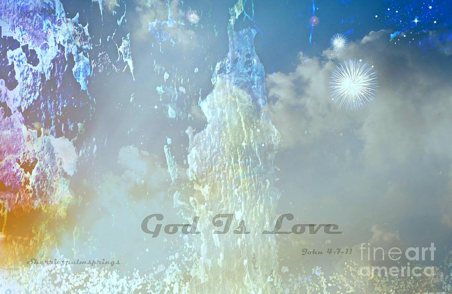 Abstract Photograph - God Is Love by Sherris - Of Palm Springs