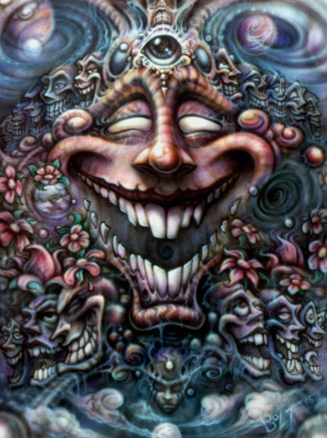 Fantasy Painting - God of Laughter by David Bollt