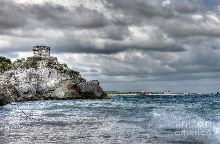 Mexico Photograph - God of Winds Temple - Tulum by Ines Bolasini