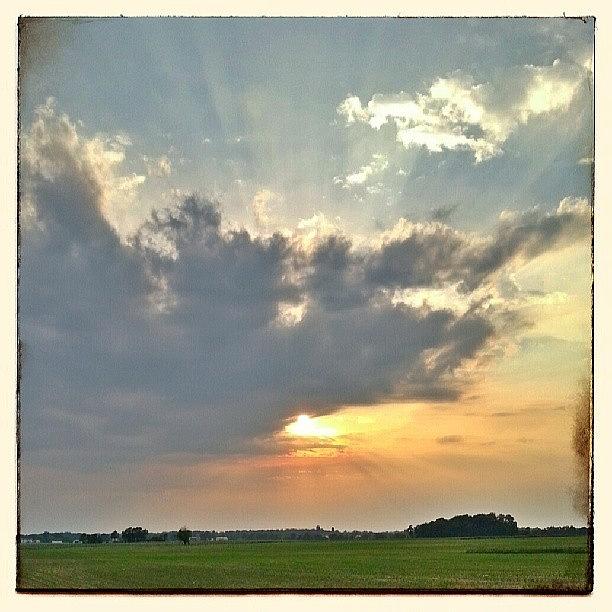 God Rays Tonight On The Way Home Photograph by Sandy MacGowan - Fine ...