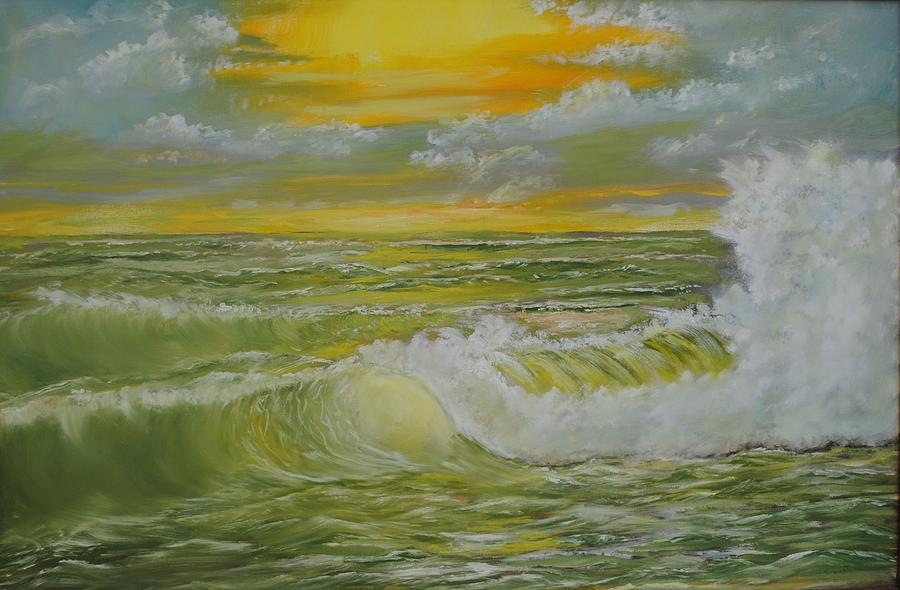Seascape Painting - God Said Let There Be Light by James Higgins