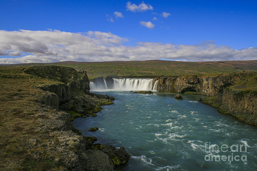 Lovely Godafoss waterfall  Photograph by Patricia Hofmeester