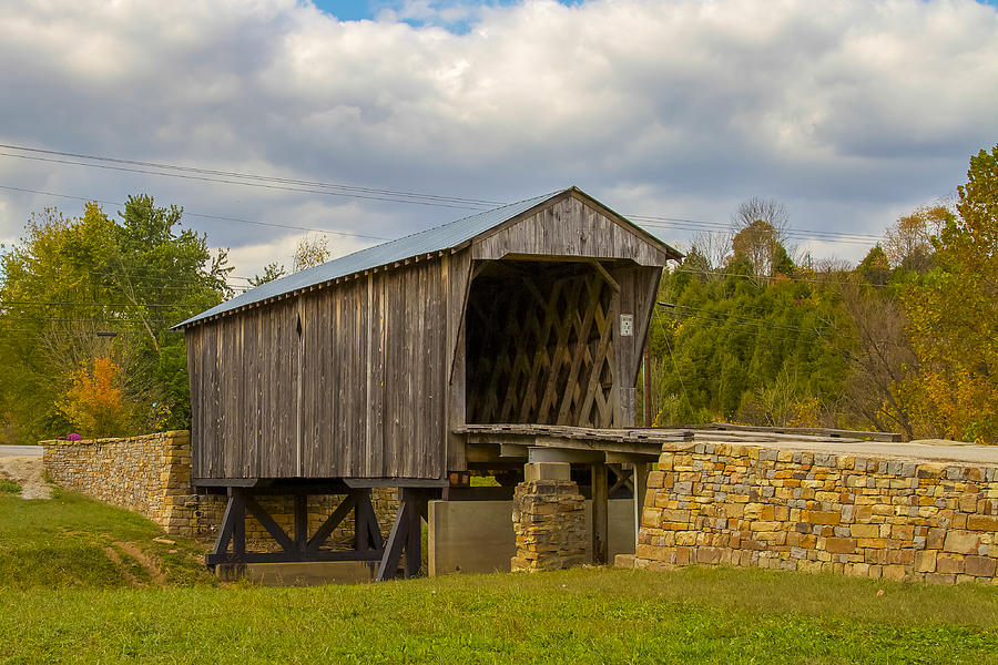 Goddard or White Covered Bridge 2 Photograph by Jack R Perry