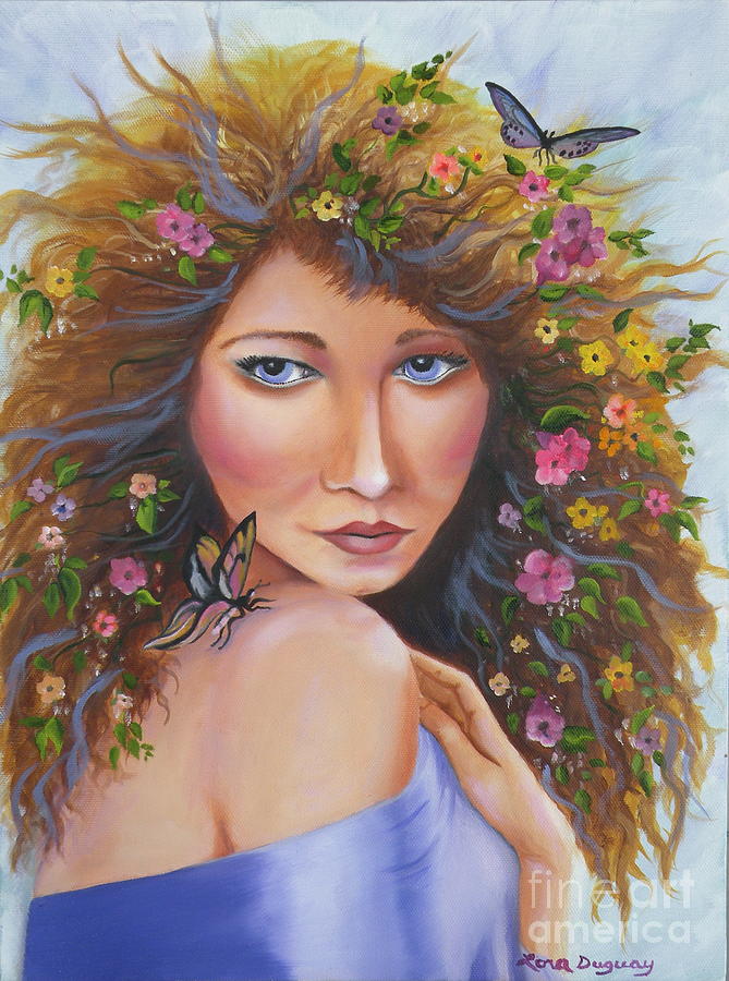 Spring Beauty Painting by Lora Duguay