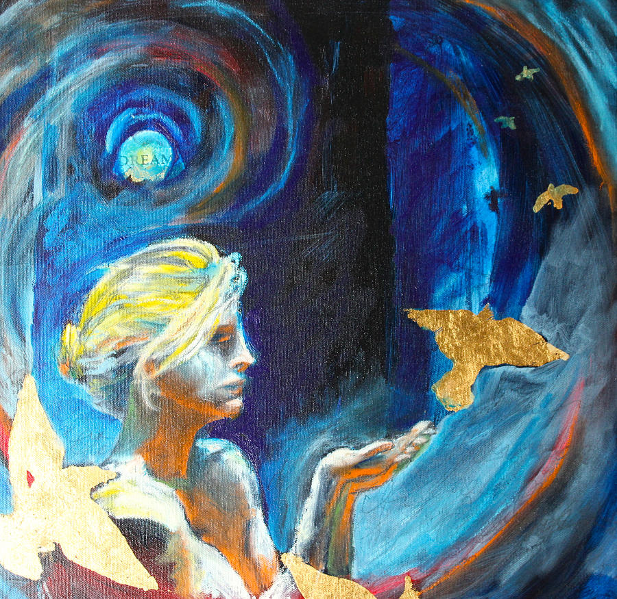Bird Painting - Goddess of the Sky by Susan Davies