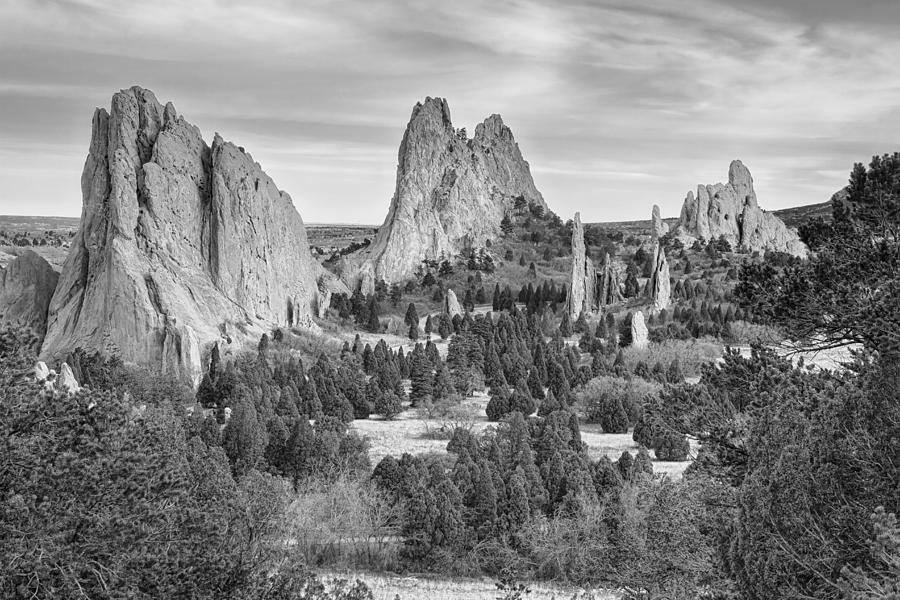Gods Colorado Garden In Black and White    Photograph by James BO Insogna