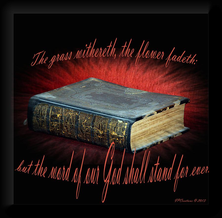 Gods word will stand photograph by inspirational photo creations audrey