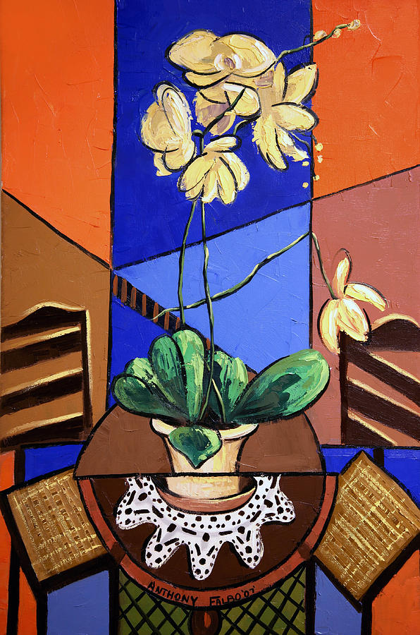 Gods Yellow Orchids Painting by Anthony Falbo