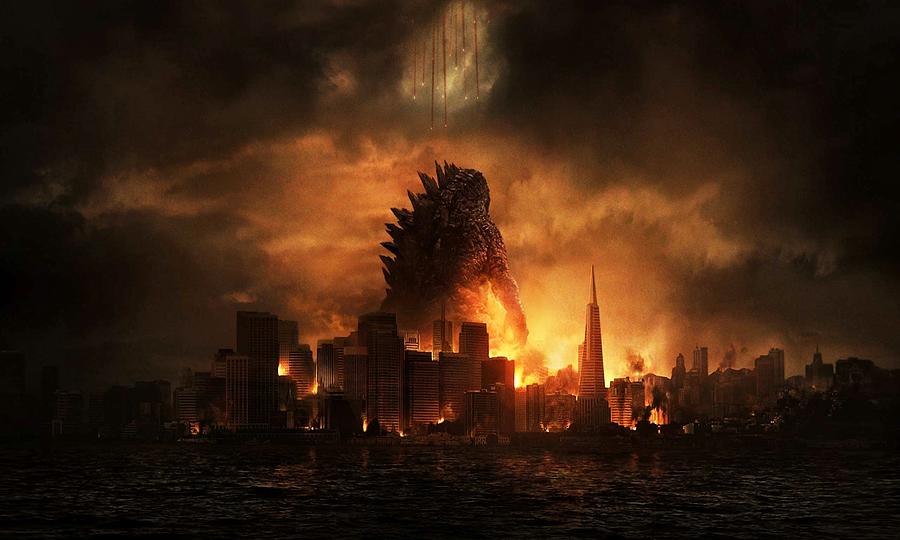Godzilla 2014 B Digital Art by Movie Poster Prints
