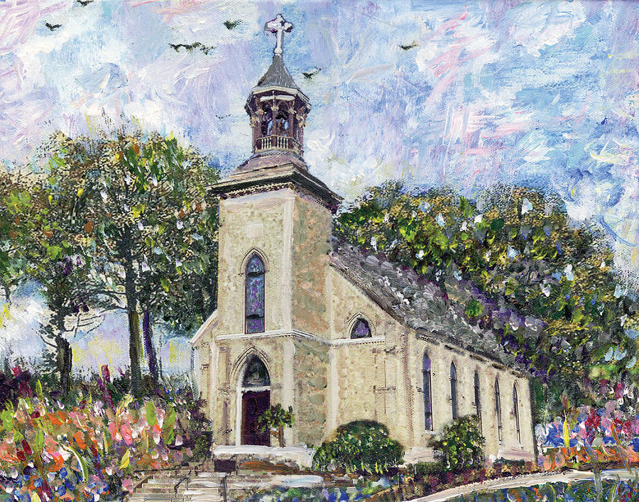 GOGHsemene Church Painting by GretchenArt FineArt - Fine Art America