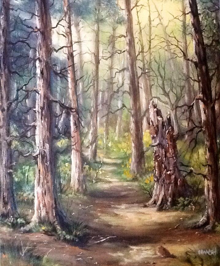 Going for a walk Painting by Megan Walsh