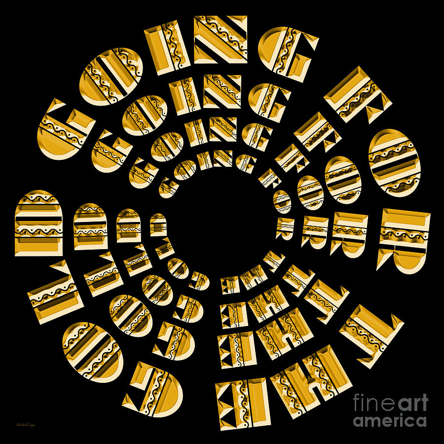 Going For The Gold 1 Digital Art by Andee Design