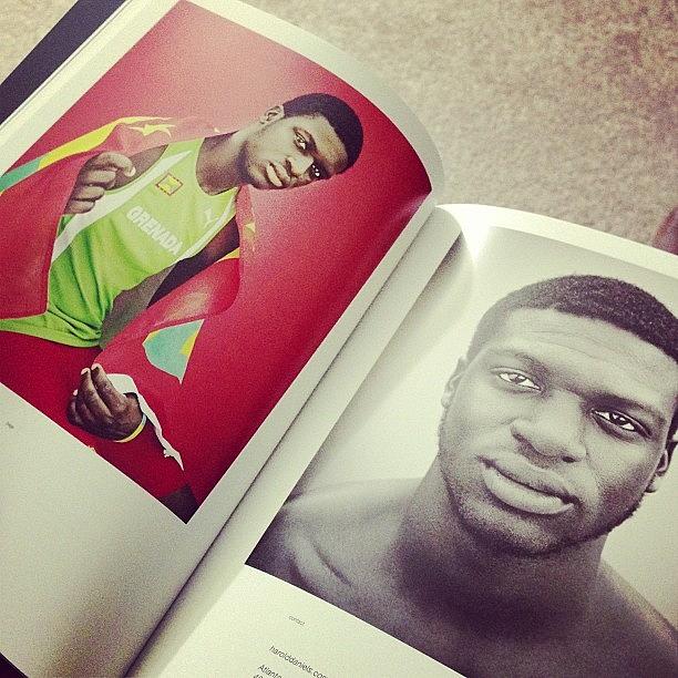 Athlete Photograph - Going Through My New Copy Of At-edge by Winart Foster