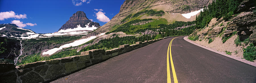 Nature Photograph - Going-to-the-sun Road At Us Glacier by Panoramic Images