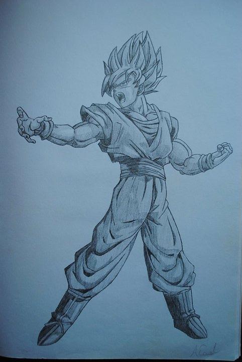 Goku Drawing - How To Draw Goku Step By Step