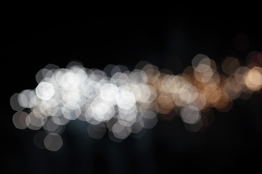 Gold And Silver Defocused Lights Photograph by Blackred