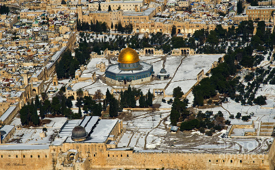 Gold and white in Jerusalem. 02 Photograph by Arik Baltinester