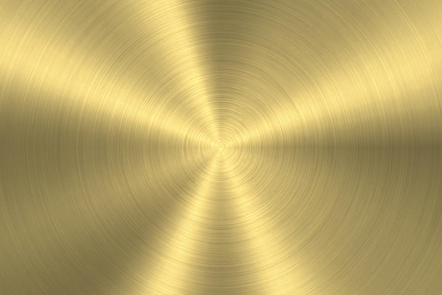 Gold background - Circular Brushed Metal Texture Drawing by Bgblue
