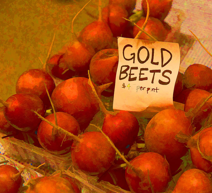 Gold Beets Photograph by Mary Underwood