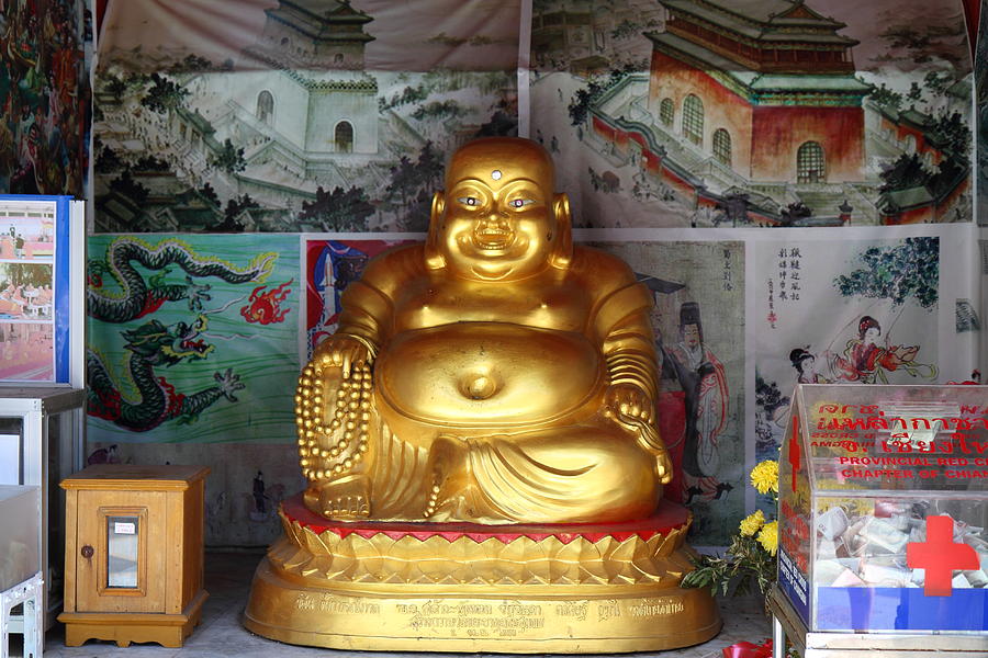 Gold Buddha - Wat Phrathat Doi Suthep - Chiang Mai Thailand - 01135 Photograph by DC Photographer