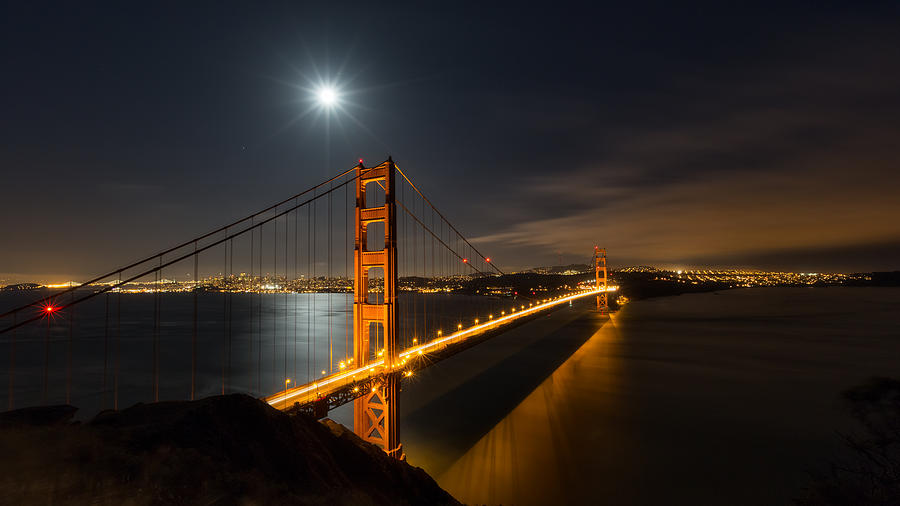 Gold by Moonlight Photograph by Scotty Perkins - Fine Art America