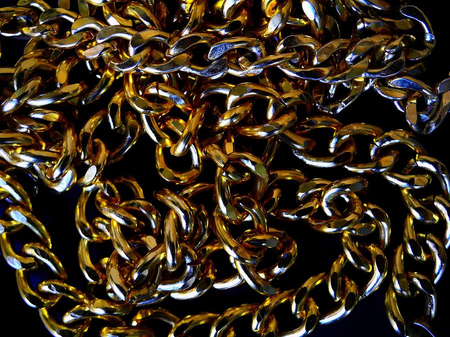 Gold Chain 3 Photograph by Mark Blauhoefer